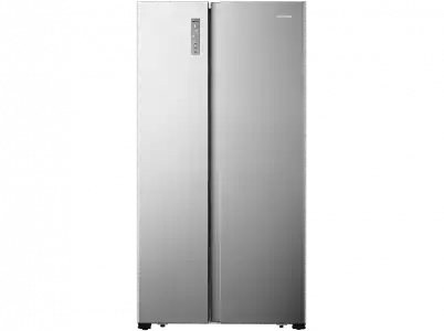 Frigorífico americano - Hisense RS677N4BIE, Total No Frost, 188.5 cm, 519 l, Inverter, Super Freeze, Inox