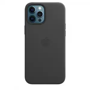 Funda de piel Apple Negro para iPhone 12 Pro Max