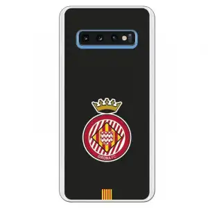 Funda Oficial Girona Fc Escudo Equi Negra Para Samsung Galaxy S10