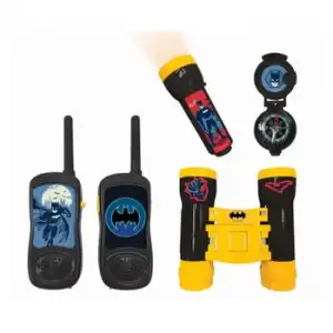 Lexibook Batman - Juego De Aventurero Para Niños, Walkie-talkie, Prismáticos, Brújula, Linterna, Negro/amarillo, Rptw11bat