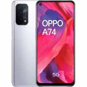 Móvil Oppo A74 5G, 6GB de RAM + 128GB - Plata