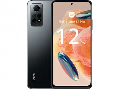 Móvil - Xiaomi Redmi Note 12 Pro, Negro, 256 GB, 8 GB RAM, 6.67" AMOLED FHD+ 120Hz, Snapdragon 732G, 5000 mAh, Android