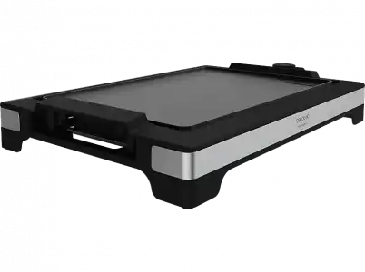 Plancha de asar - Cecotec Tasty&Grill 2000 Inox, W, 37,5 x 24,5 cm, Antiadherente,Termostato, Negro