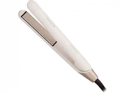 Plancha de pelo - Remington Shea Soft S4740, Revestimiento cerámica, Temperatura digital máx 230 °C, Beige