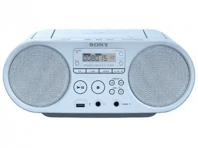 Radio CD - Sony BoomboxZsps50L, Azul Claro