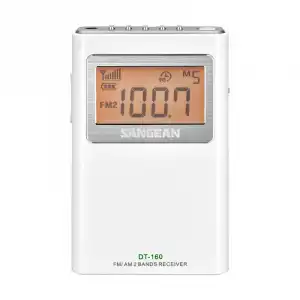 Sangean Pocket 160 Radio FM/AM Portátil Blanca