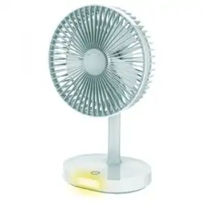 Ventilador Portátil Con Lámpara Y Batería