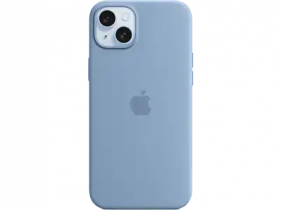 APPLE Funda de silicona con MagSafe para iPhone 15 Plus, Azul invierno