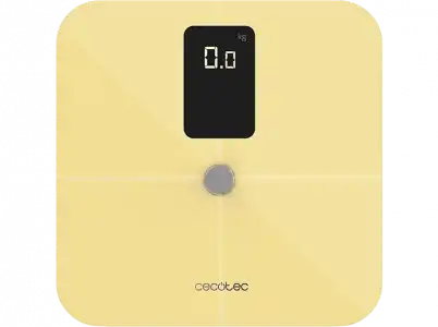 Báscula de baño - Cecotec Surface Precision Smart Healthy Vision Yellow, Bluetooth, Amarillo