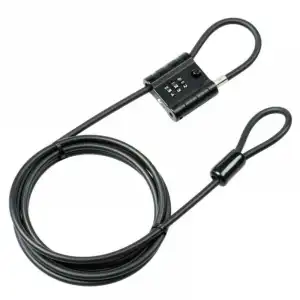 Burg-Wachter Snap + Lock 300 Cable de Seguridad con Candado Negro