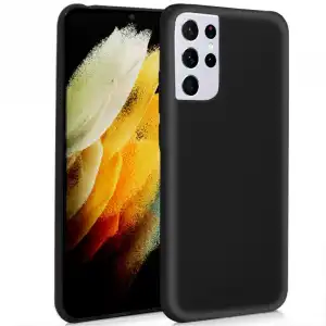 Cool Funda Silicona Negra para Samsung Galaxy S21 Ultra