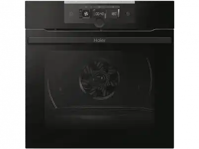 Horno - Haier Series 2 HWO60SM2F3BH, 70l, Multifunción, Limpieza h2O, 60cm, Wi-Fi, 11 funciones, Negro