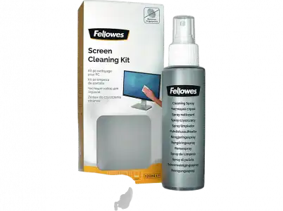 Kit de limpieza - Fellowes 9930501, Solución 120 ml, Gamuza microfibra