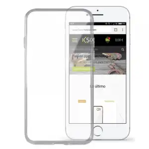 Ksix Flex Ultrafina Funda Transparente para Apple iPhone 7/8/SE 2020