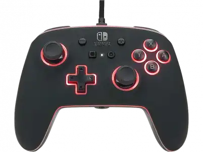 Mando - PowerA Spectra Wired Controller, Para Nintendo Switch, Cable USB, Ergonómico, Negro