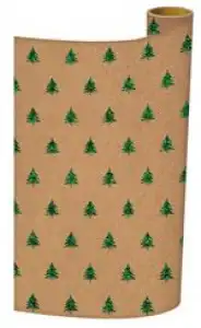 Papel de regalo Navidad Legami Xmas Tree Kraft