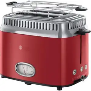 Russell Hobbs 21681-56 - Tostadora Retro - 2 Slots - 1300 W - Negro