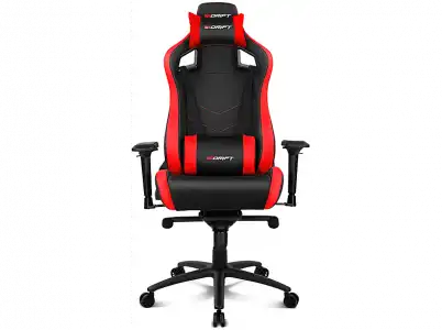 Silla gaming - Drift DR500R, Reposabrazos 4D, Cojín cervical y lumbar, Reclinable, Giratorio