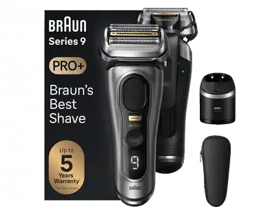 Afeitadora - Braun Series 9 PRO+ 9565cc, Centro SmartCare, ProTrimmer integrada, En Seco Y Mojado