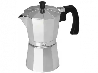 Cafetera tradicional - Jata Hogar CCA12, 12 Tazas, Aluminio, Interior antióxido, Inox