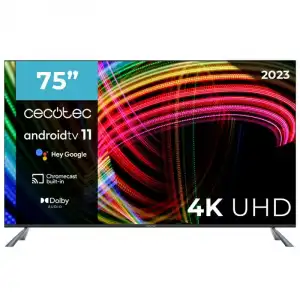 Cecotec A3 series ALU30075S 75" LED UltraHD 4K HDR10 Android TV