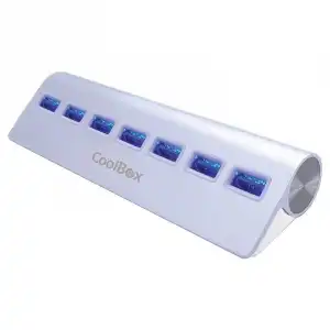 CoolBox ALU3 Hub 7 Puertos USB 3.0 Blanco