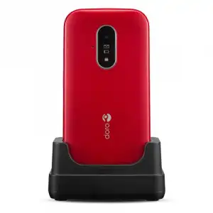 Doro 6820 Teléfono para Mayores Rojo/Blanco Libre