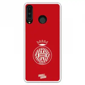 Funda Oficial Girona FC Escudo Rojo para Huawei P30 Lite