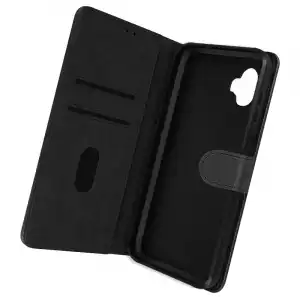 Funda Samsung Xcover 6 Pro Solapa Tarjetero Función Soporte Vídeo Negro