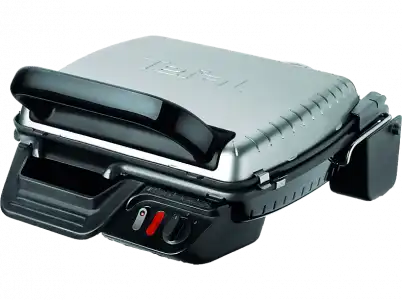 Grill - Tefal GC 305012, Potencia 2000 W, 2 modos de cocción, Barbacoa y panini, Planchas antiadherentes aptas para lavavajillas, Acero Inoxidable