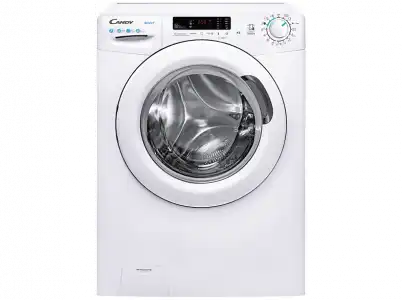 Lavadora carga frontal - Candy Smart CS4 1272DE/1-S, 7kg, 1200rpm, 5 ciclos rápidos, 45 cm profundidad, Blanco