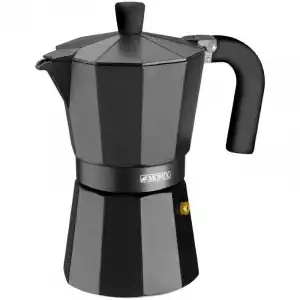 Monix Vitro Noir Cafetera Italiana 9 Tazas Negra