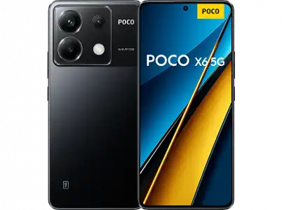 Móvil - Poco X6, Negro, 256GB, 8GB RAM, 6.67" AMOLED 1.5K, Snapdragon® 7s Gen 2, 5000 mAh, Android