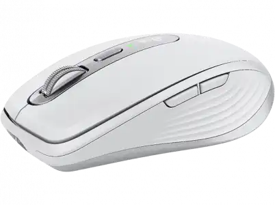 Ratón inalámbrico - Logitech MX ANYWHERE 3, Para Mac, 4000 ppp, Bluetooth, mano derecha, Blanco