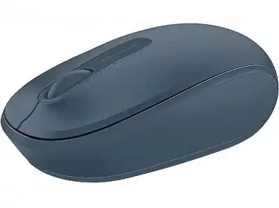 Ratón inalámbrico - Microsoft Wireless Mobile Mouse 1850, Azul, Nano transceptor Plug-and-go, Azul