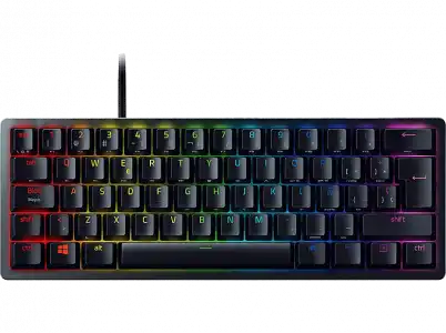 Teclado gaming - Razer Huntsman Mini, USB-C, Retroiluminación, Switches ópticos Razer™, Negro