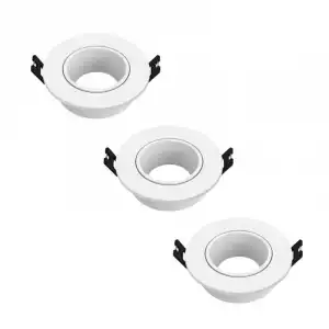 Wolfpack Pack 3 Aros Empotrables para Bombillas GU10 90x29mm