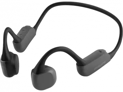 Auriculares inalámbricos - Philips TAA6606, Autonomía 9h, Bluetooth, Conducción ósea, Banda para cuello, IP57, Luz nocturna