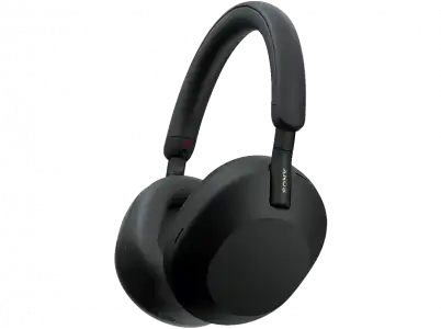 Auriculares inalámbricos - Sony WH-1000XM5B, Cancelación ruido (Noise Cancelling), 30h, Hi-Res, Carga Rápida, Con Asistente, Bluetooth, Diadema, Negro