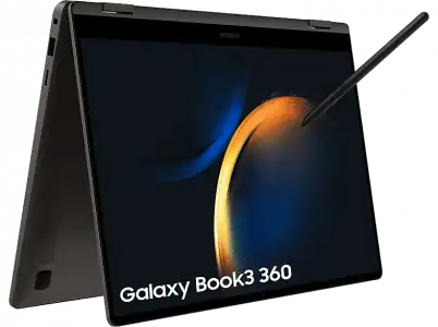 Convertible 2 en 1 - Samsung Galaxy Book3 360, 13.3" WQXGA+, Intel® Evo™ Core™ i5-1340P, 16GB RAM, 512GB, W11H, Teclado QWERTY español, Graphito