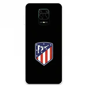 Funda Licencia Oficial del Atleti Escudo Fondo Negro para Xiaomi Redmi Note 9S