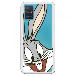 Funda Oficial de Warner Bros Bugs Bunny Silueta Transparente Looney Tunes para Samsung Galaxy A51 5G