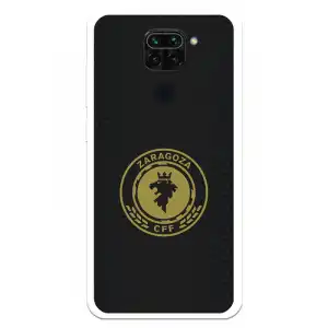 Funda Para Xiaomi Redmi Note 9 Del Zaragoza Cf Femenino Escudo Fondo Negro - Licencia Oficial Zaragoza Cf Femenino