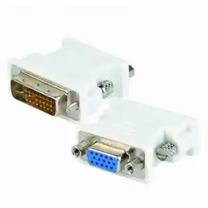 Gembird A-DVI-VGA Adaptador DVI-I a VGA 15-pin Macho/Hembra Blanco