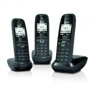 Gigaset AS405 Teléfono Dect Trio Negro