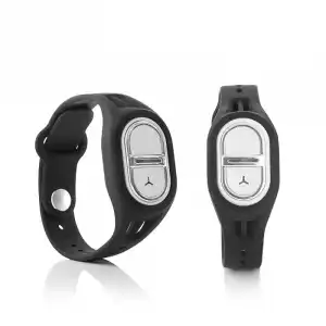 Innovagoods Banic Pulsera Antimosquitos por Ultrasonidos Recargable Negra