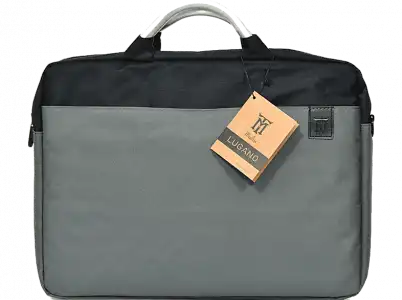 Maletín para portátil - Maillon Technologique Business Lugano, 16", Poliéster, Con cremallera, Gris