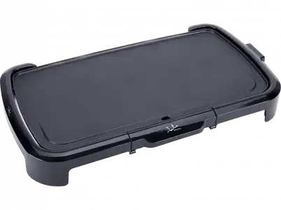 Plancha de asar - Jata GR 217, 2200 W, 55x26 cm, Antiadherente, Termostato regulable, Asa toque frío, Negro