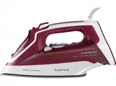 Plancha de vapor - Taurus Atlantida Titanium 3000, 40 g/min, Golpe 200 Suela cerámica