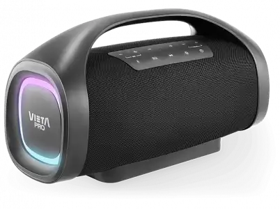 Altavoz de gran potencia - Vieta Pro Thunder, 150 W, Bluetooth 5.0, Batería 10000 mAh, Hasta 24hs, Negro